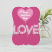 Valentinstag Feiertagskarte (Stehend Vorderseite)