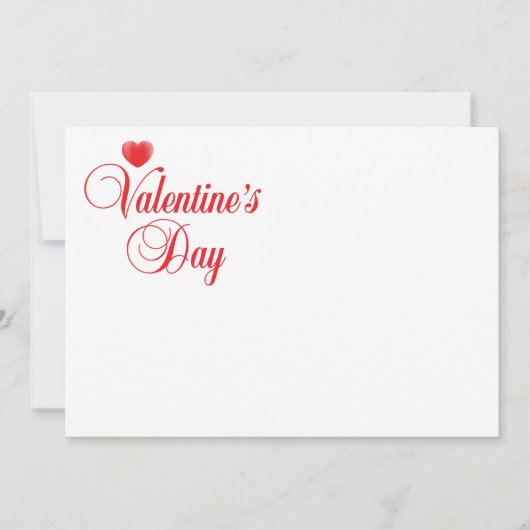 Valentinstag Feiertagskarte (Vorderseite)
