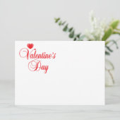 Valentinstag Feiertagskarte (Stehend Vorderseite)