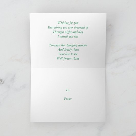 Valentinstag Feiertagskarte (Innenseite)