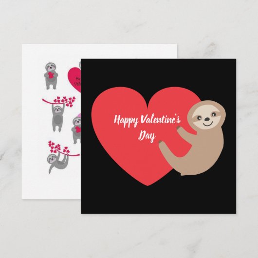 Valentinstag Feiertagskarte (Vorne/Hinten)