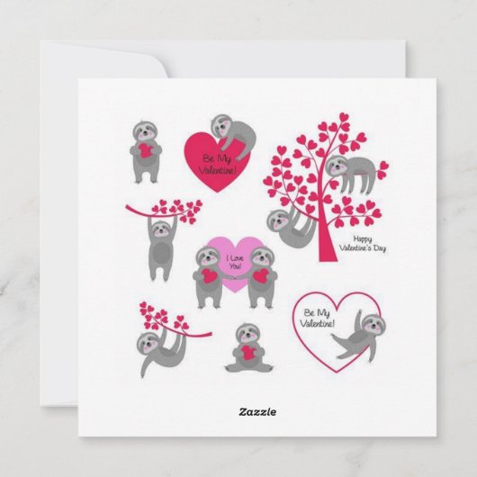 Valentinstag Feiertagskarte (Rückseite)