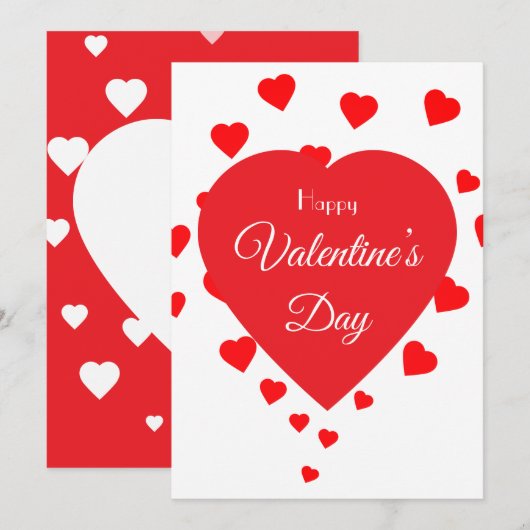 Valentinstag Feiertagskarte (Vorne/Hinten)