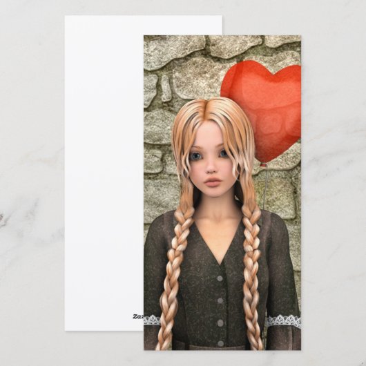 Valentinstag Feiertagskarte (Vorne/Hinten)