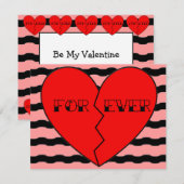 Valentinstag Feiertagskarte (Vorne/Hinten)