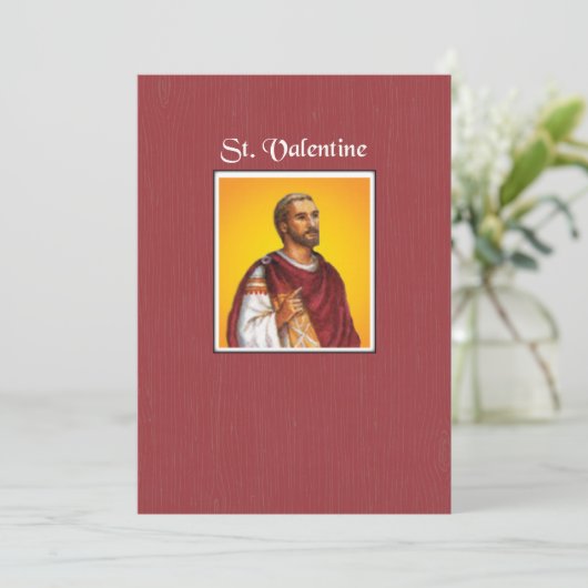 Valentinstag Feiertagskarte (Stehend Vorderseite)