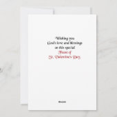 Valentinstag Feiertagskarte (Rückseite)