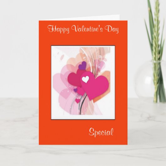 Valentinstag Feiertagskarte (Vorderseite)