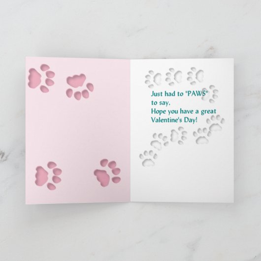 Valentinstag Feiertagskarte (Innenseite)