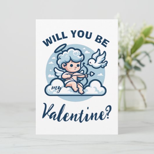 Valentinstag Feiertagskarte (Stehend Vorderseite)