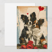 Valentinstag Feiertagskarte (Vorne/Hinten)
