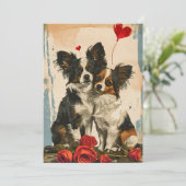 Valentinstag Feiertagskarte (Stehend Vorderseite)