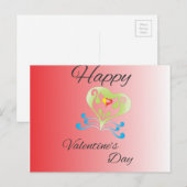 Valentinstag Feiertagspostkarte (Vorne/Hinten)