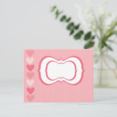 Valentinstag Feiertagspostkarte (Stehend Vorderseite)