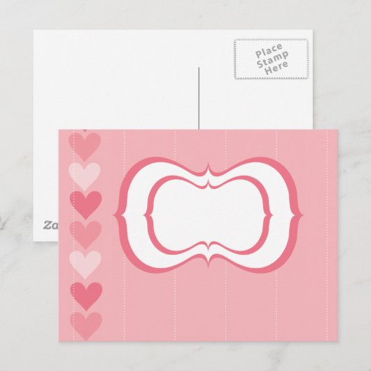 Valentinstag Feiertagspostkarte (Vorne/Hinten)