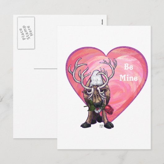 Valentinstag Feiertagspostkarte (Vorne/Hinten)