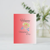 Valentinstag Feiertagspostkarte (Stehend Vorderseite)
