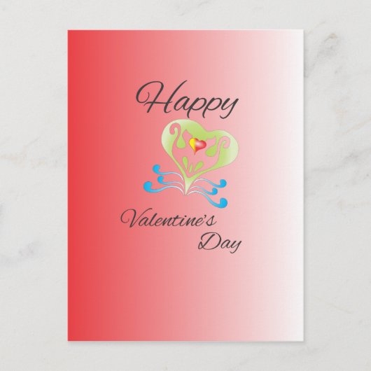 Valentinstag Feiertagspostkarte (Vorderseite)