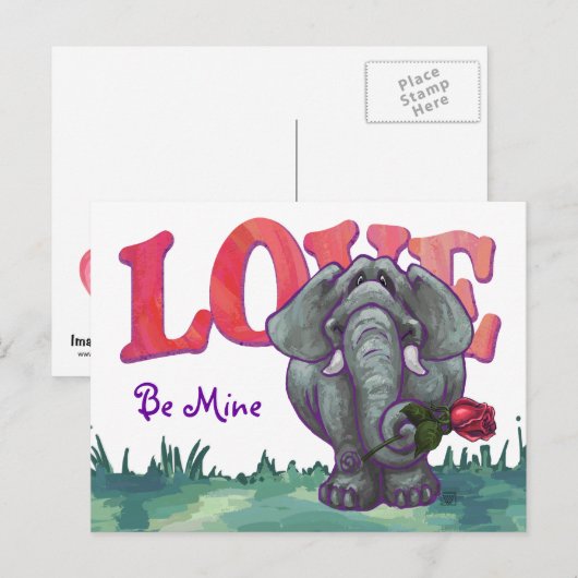 Valentinstag Feiertagspostkarte (Vorne/Hinten)