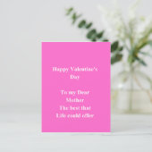 Valentinstag Feiertagspostkarte (Stehend Vorderseite)