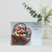 Valentinstag Feiertagspostkarte (Stehend Vorderseite)