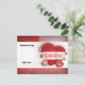 Valentinstag Feiertagspostkarte (Stehend Vorderseite)