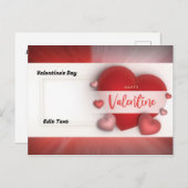 Valentinstag Feiertagspostkarte (Vorne/Hinten)