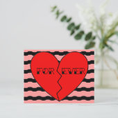 Valentinstag Feiertagspostkarte (Stehend Vorderseite)