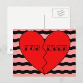 Valentinstag Feiertagspostkarte (Vorne/Hinten)