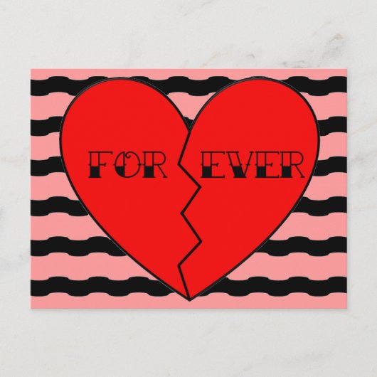 Valentinstag Feiertagspostkarte (Vorderseite)