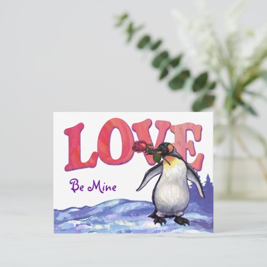 Valentinstag Feiertagspostkarte (Stehend Vorderseite)