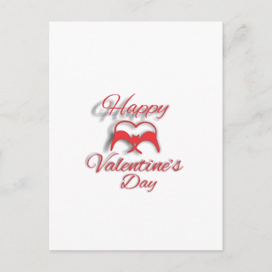 Valentinstag Feiertagspostkarte (Vorderseite)