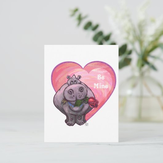 Valentinstag Feiertagspostkarte (Stehend Vorderseite)