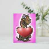 Valentinstag Feiertagspostkarte (Stehend Vorderseite)