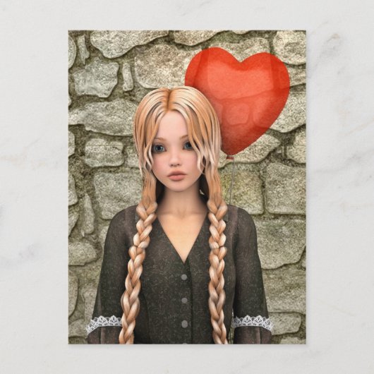 Valentinstag Feiertagspostkarte (Vorderseite)