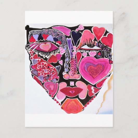 Valentinstag Feiertagspostkarte (Vorderseite)