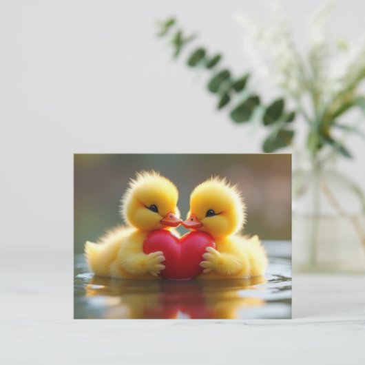 Valentinstag Feiertagspostkarte (Stehend Vorderseite)