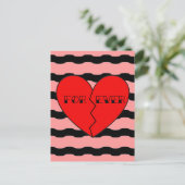Valentinstag Feiertagspostkarte (Stehend Vorderseite)
