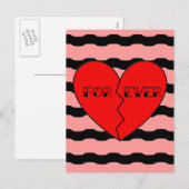 Valentinstag Feiertagspostkarte (Vorne/Hinten)