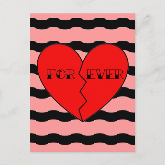 Valentinstag Feiertagspostkarte (Vorderseite)