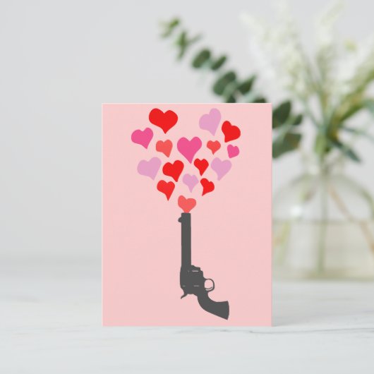 Valentinstag Feiertagspostkarte (Stehend Vorderseite)