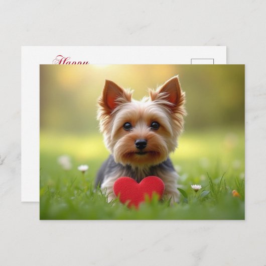 Valentinstag Feiertagspostkarte (Vorne/Hinten)