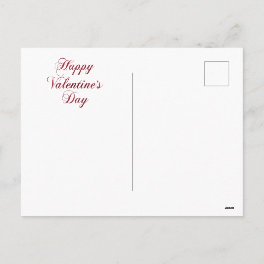 Valentinstag Feiertagspostkarte (Rückseite)