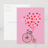 Valentinstag feiertagspostkarte (Vorne/Hinten)