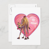 Valentinstag Feiertagspostkarte (Vorne/Hinten)