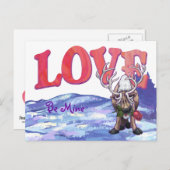 Valentinstag Feiertagspostkarte (Vorne/Hinten)