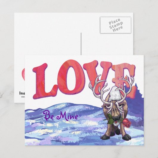 Valentinstag Feiertagspostkarte (Vorne/Hinten)