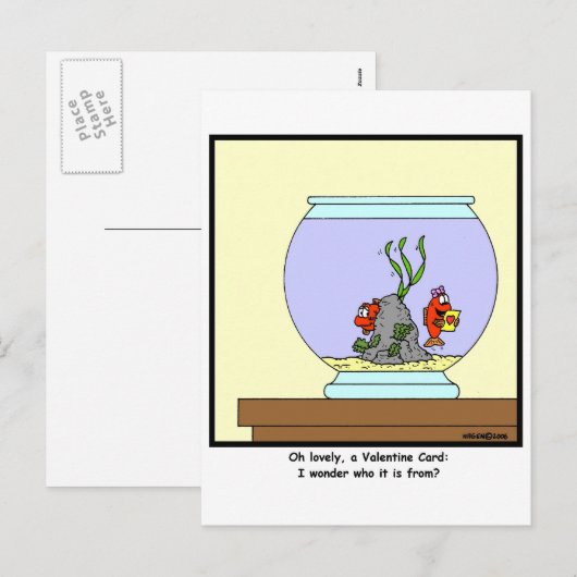 Valentinstag Feiertagspostkarte (Vorne/Hinten)