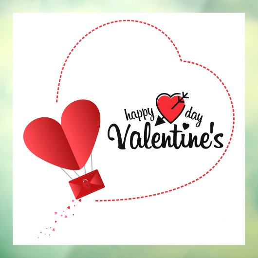 Valentinstag Fensteraufkleber (Blatt 3)