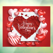 Valentinstag-Fensterklammer Fensteraufkleber (Blatt 3)